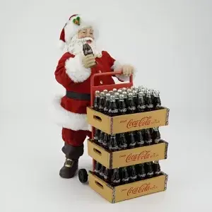 Kurt S, Adler Coca Cola Kerstman met steekkar