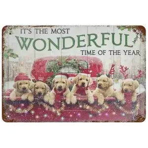 Metalen wandbordje The Most Wonderful Time