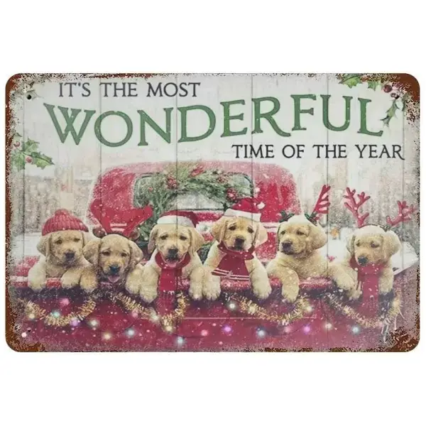 Metalen wandbordje The Most Wonderful Time