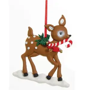 Rendier met rode kraag en zuurstok