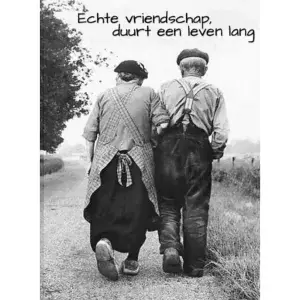 Nostalgische foto- en tekstbordjes