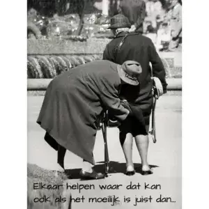 Elkaar helpen waar dat kan