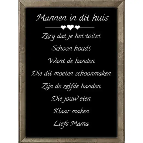 Mannen in dit huis