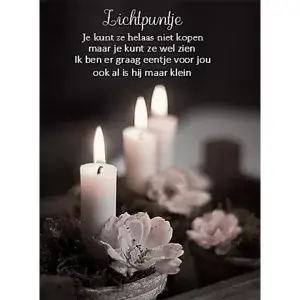 Lichtpuntje, je kunt ze helaas niet kopen