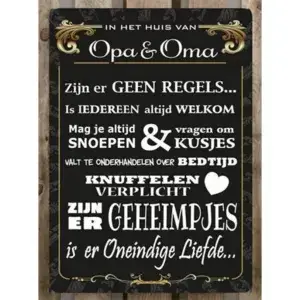 In het huis van opa en oma