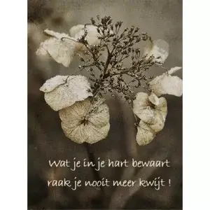 Wat je in je hart bewaard