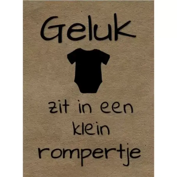 Geluk zit in een klein rompertje