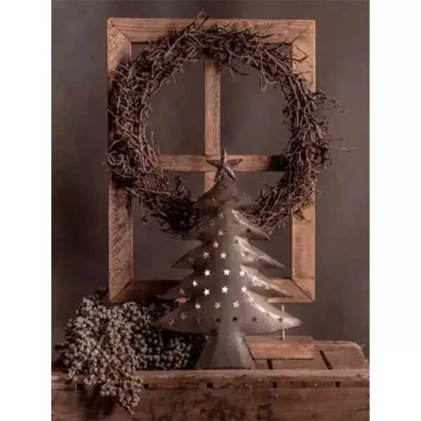 Kerstboom met krans