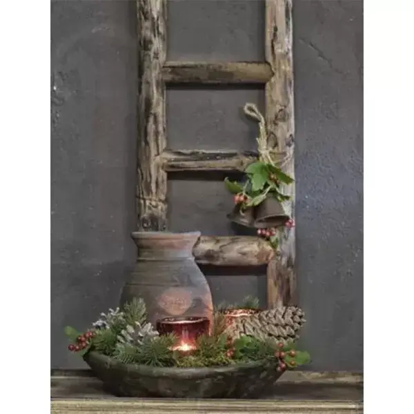 Kerststuk met ladder