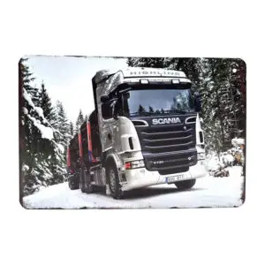 Scania in de sneeuw