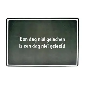Een dag niet gelachen