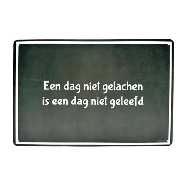 Een dag niet gelachen