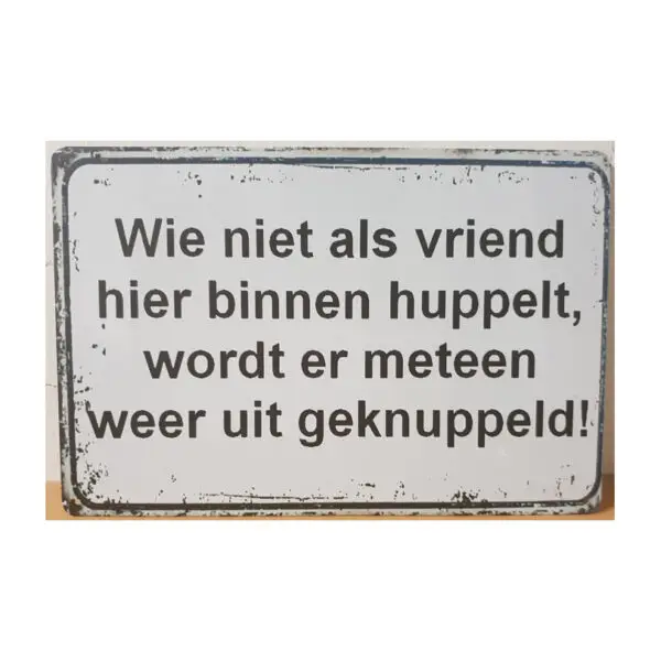 Wie niet als vriend