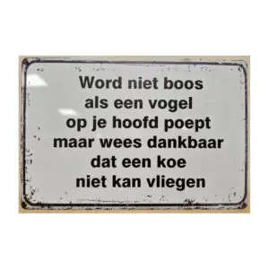 Word niet boos