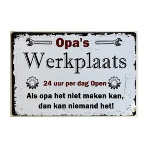 Opa's werkplaats