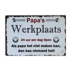 Papa's werkplaats