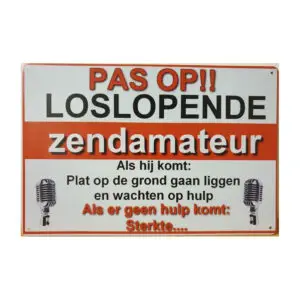 Pas op loslopende zendamateur