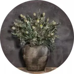 Vaas met papaver 50 cm