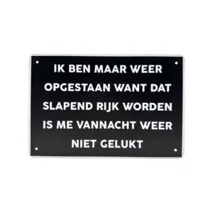 Ik ben maar weer opgestaan