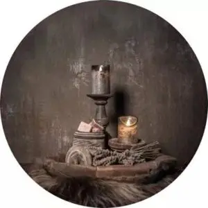 Kaarsen met amberblokjes 50 cm