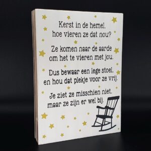 Kerst in de hemel -wit-