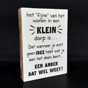 Wonen in een klein dorp - wit-