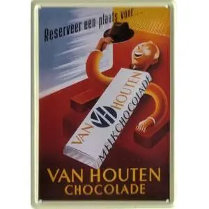 Van Houten chocolade 10x15 cm