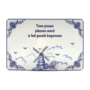 Toen pissen plassen werd