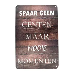 Spaar geen centen