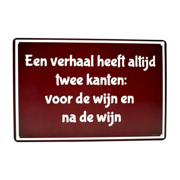 Het verhaal heeft altijd twee kanten