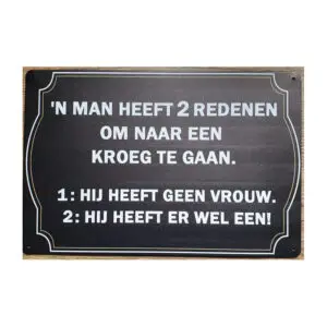 'n Man heeft 2 redenen