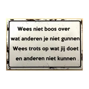 Wees niet boos