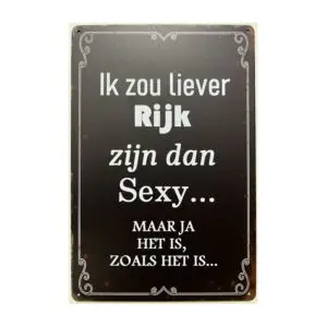 Liever rijk dan sexy