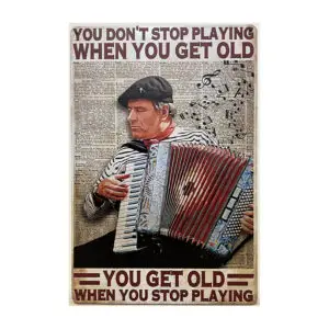 You don't stop playing