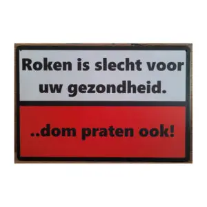 Roken is slecht