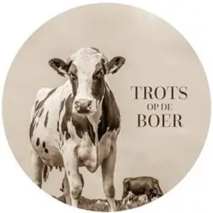 Trots op de boer sepia 50 cm