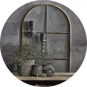 Stoer en sober met stalraam 50 cm