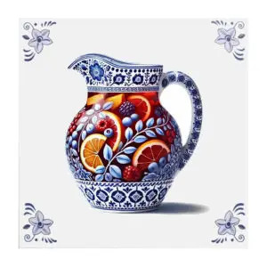 Delfts blauw tegeltje Sangria