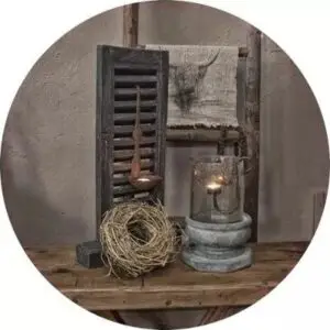 Kaarsen met shabbydoek