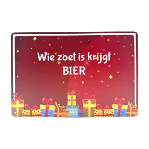 Wie zoet is krijgt bier
