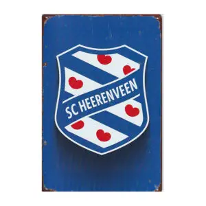 SC Heerenveen blauw bord