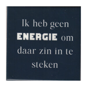 Ik heb geen energie