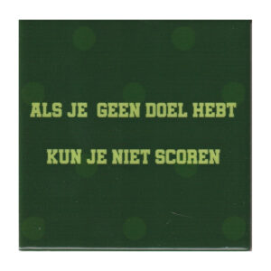 Als je geen doel hebt