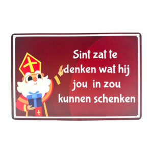 Sint zat te denken