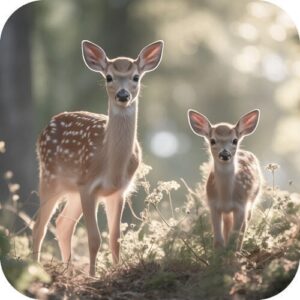 Viltjes Hertjes in het bos 10 stuks