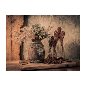 Stoer en sober met roest engelen