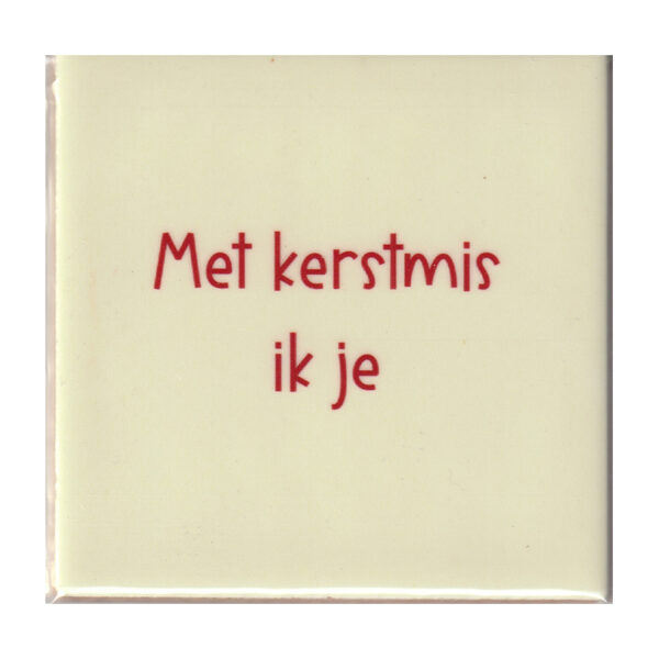 Met kerstmis ik je