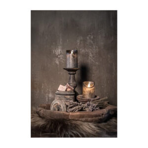 Kaarsen met amber blokjes