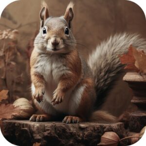 Viltjes Eekhoorn 10 stuks