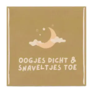 Oogjes dicht en snaveltjes toe